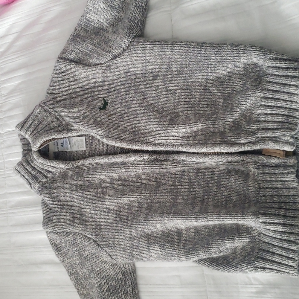Carters 4T zip up sweater
